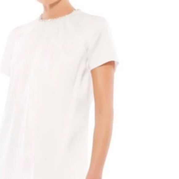 NWT leena for Mac Duggal Pleated Midi Dress $398 - Picture 10 of 11